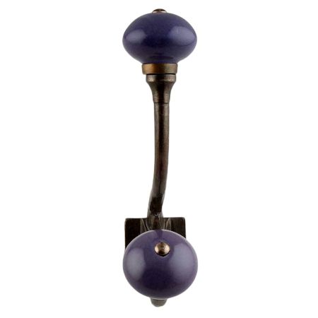 Purple Round Antique Iron Hooks